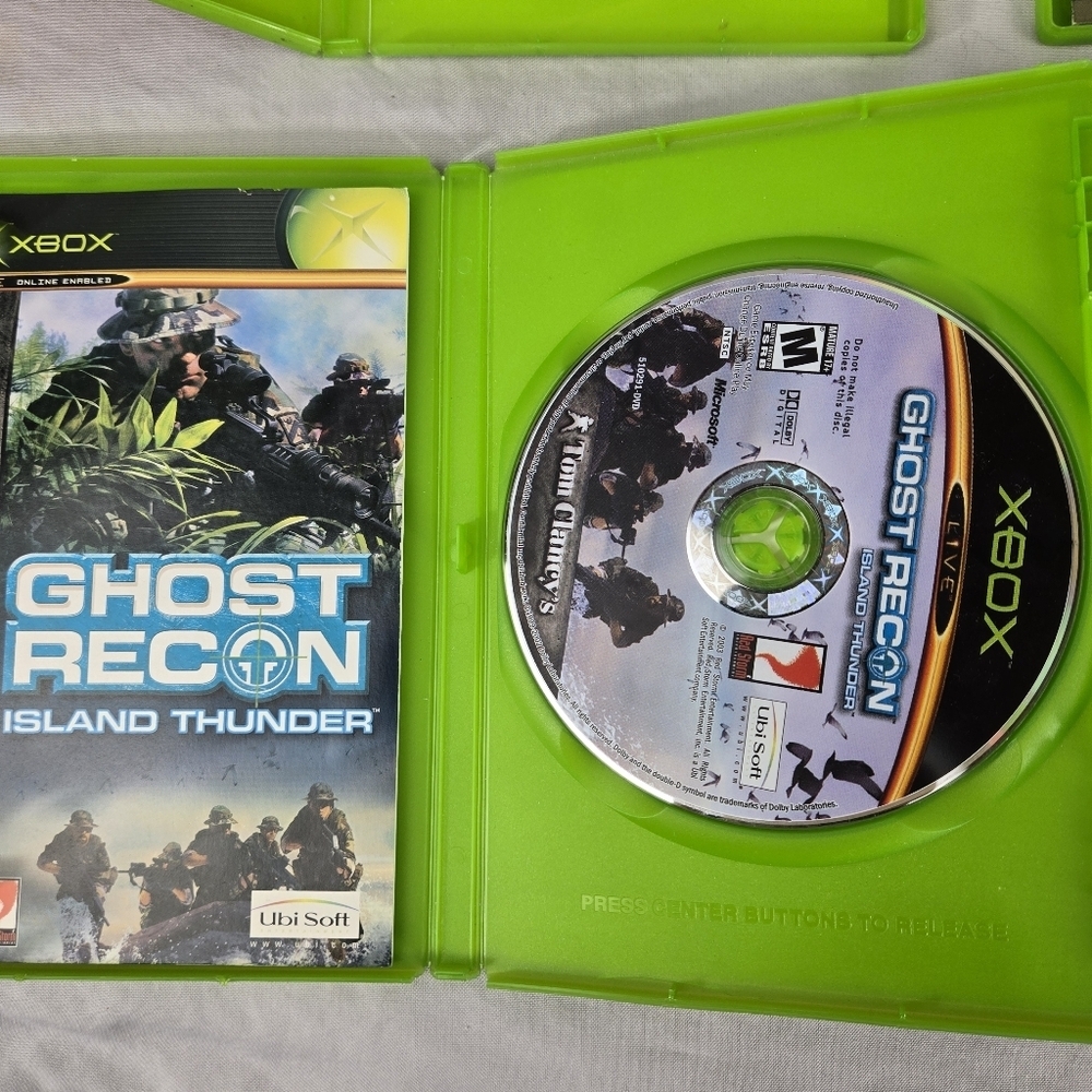 Lot Of 4 Original XBOX Games Fable Project Gotham Brute Force Ghost Recon Works - Picture 9 of 10